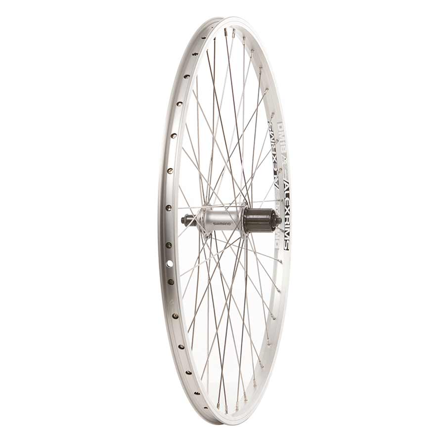 Alex DM18 Silver/ Shimano Acera FH-T3000, Wheel, Rear, 26'' / 559, Holes: 36, QR, 135mm, Rim, Shimano HG