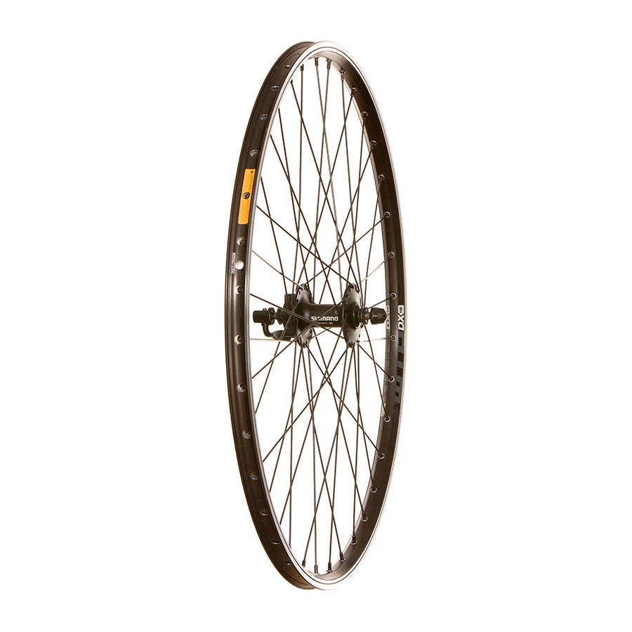 , WTB DX18 / Shimano HB-M475, Wheel, Front, 26'' / 559, Holes: 36, QR, 100mm, Rim and Disc IS 6-bolt
