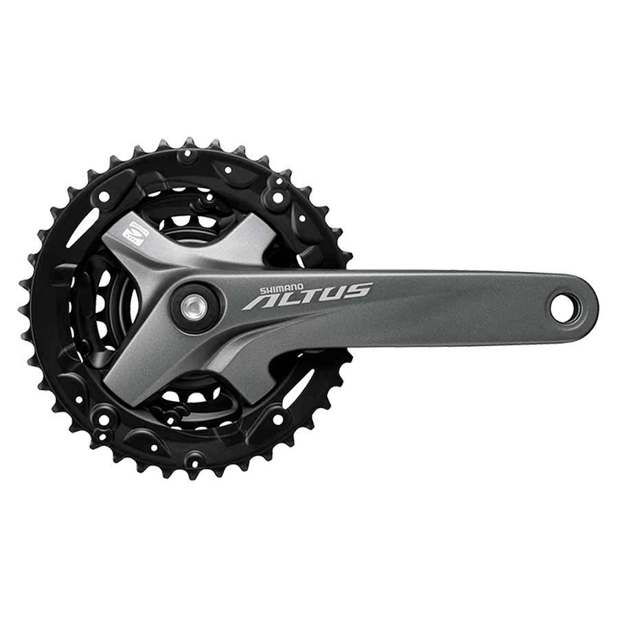 Shimano Altus FC-M2000 Crankset MTB, 9 Speed 22/30/40T Square Taper Axle Interface 170mm Grey
