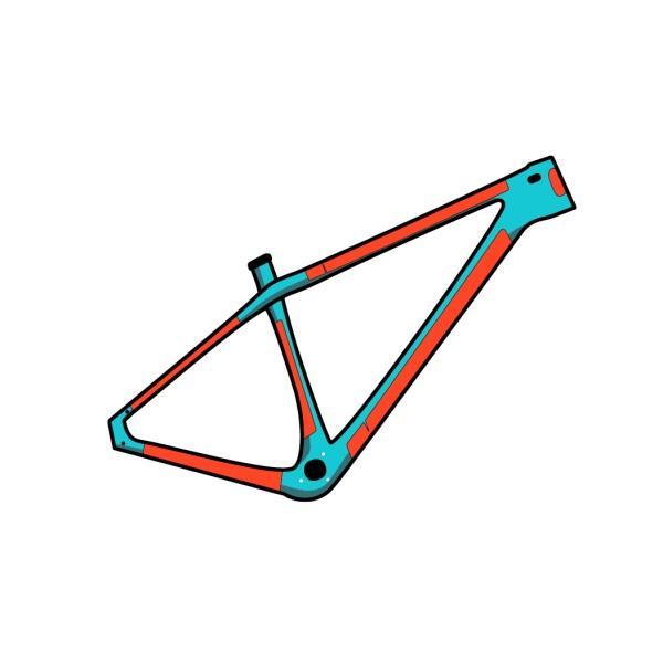 RideWrap Covered Frame Protection Kit, Collective Series, Hardtail MTB, Clear Matte Finish