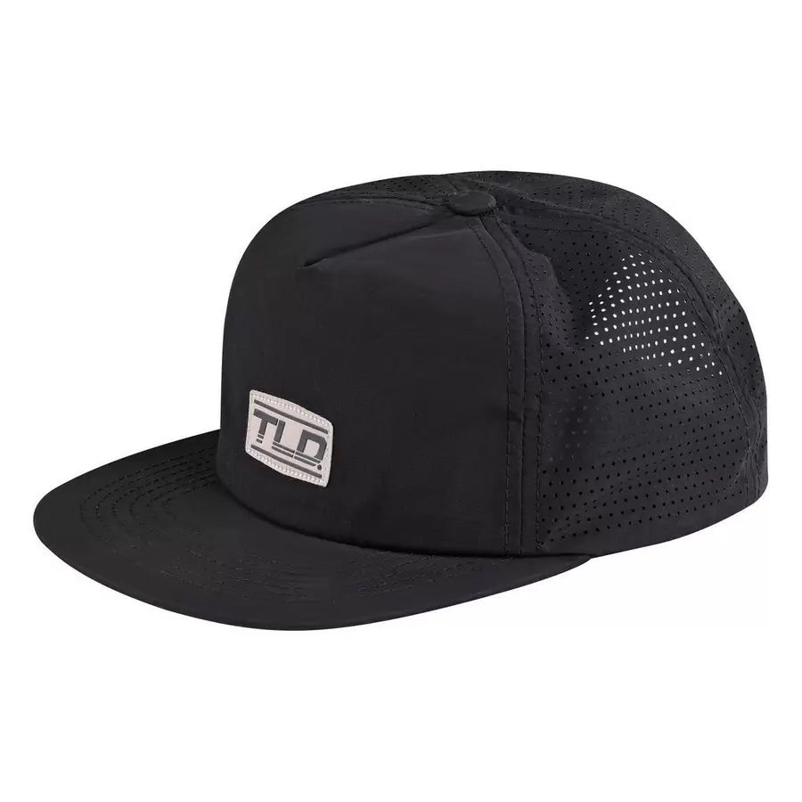 TLD UNSTRUCTURED SNAPBACK SPEED LOGO HAT; CARBON