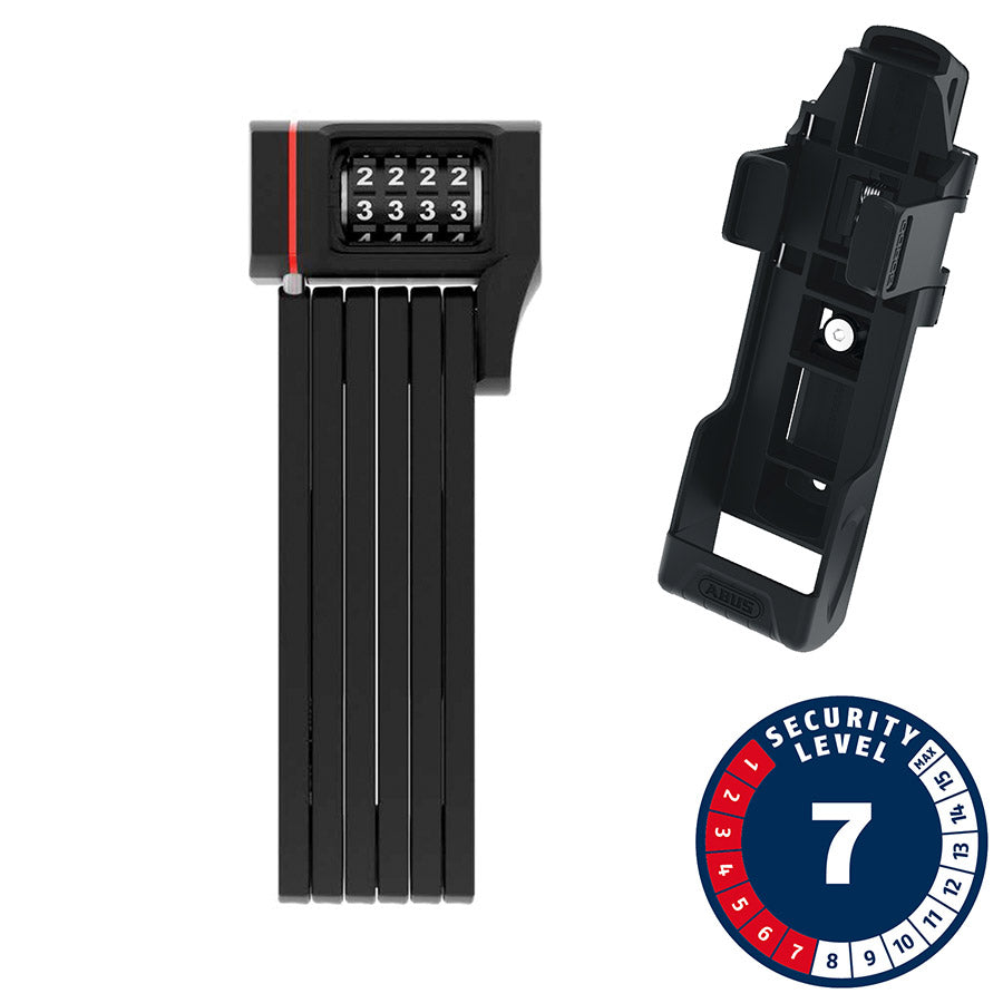Abus Bordo uGrip 5700C Folding Lock, Combination, 80cm, 2.6', 5mm, Black