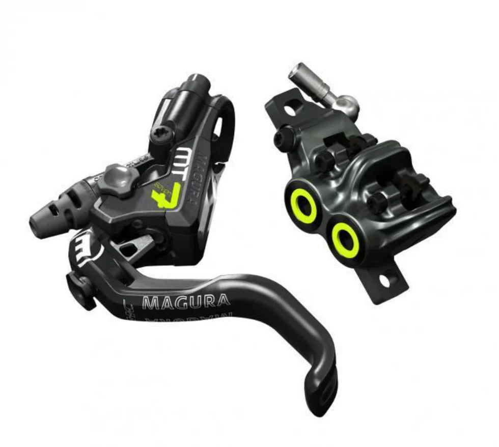 Magura MT7 Pro Disc Brake, Black/Neon Yellow - Fits Front or Rear