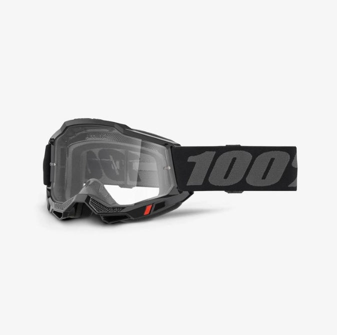 100% Accuri2 Jr. Youth Goggles, Black, Clear Lens