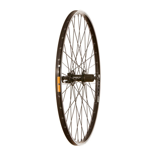 WTB DX18 / Shimano FH-M475, Wheel, Rear, 26'' / 559, Holes: 36, QR, 135mm, Rim and Disc IS 6-bolt, Shimano HG