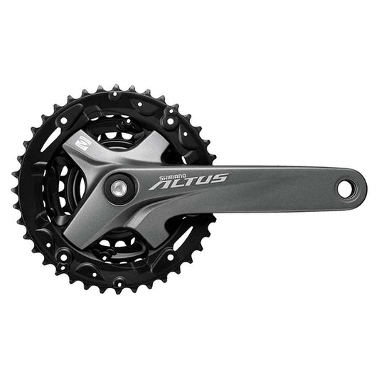 Shimano Altus FC-M2000 Crankset MTB, 9 Speed 22/30/40T Square Taper Axle Interface 170mm Grey
