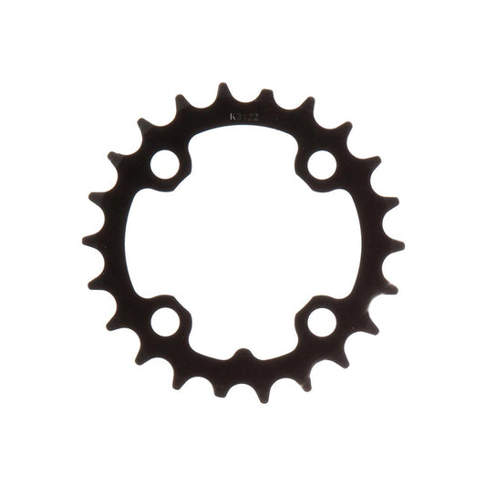 Truvativ, 22T, 9 sp, BCD 64mm, 4-Bolt, Inner Chainring, For MTB triple, Steel, Black