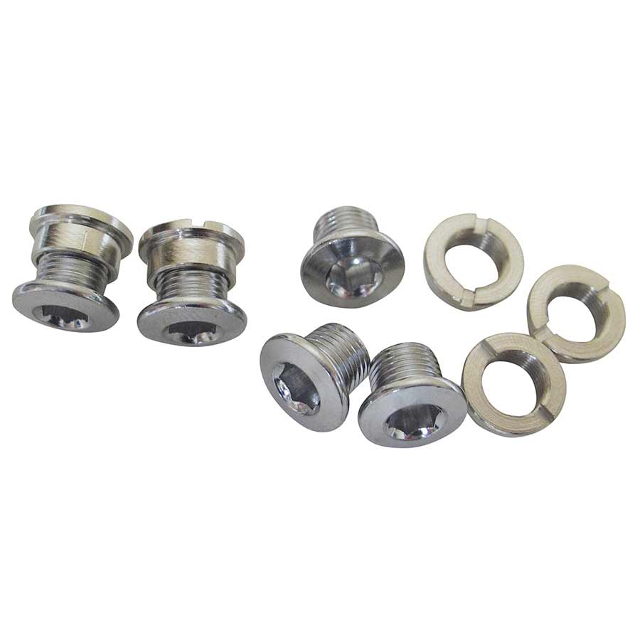 Chainring Bolts 5pack Chrome-plated steel