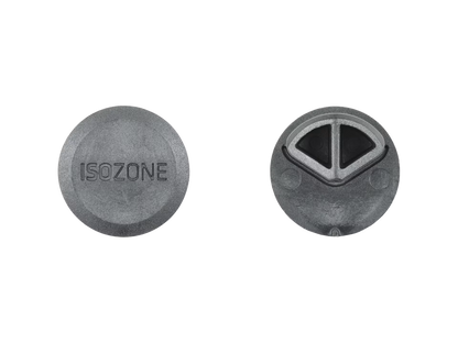 BAR END PLUG  ISOZONE BLACK PAIR