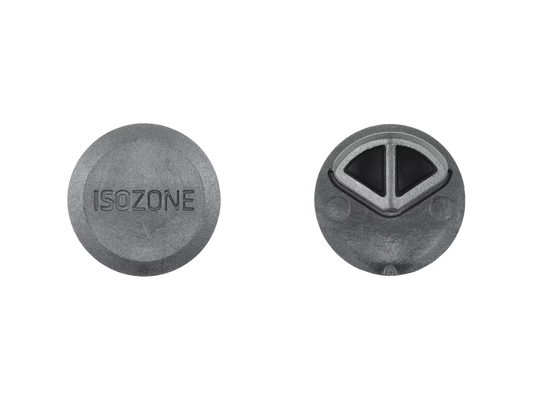 BAR END PLUG  ISOZONE BLACK PAIR