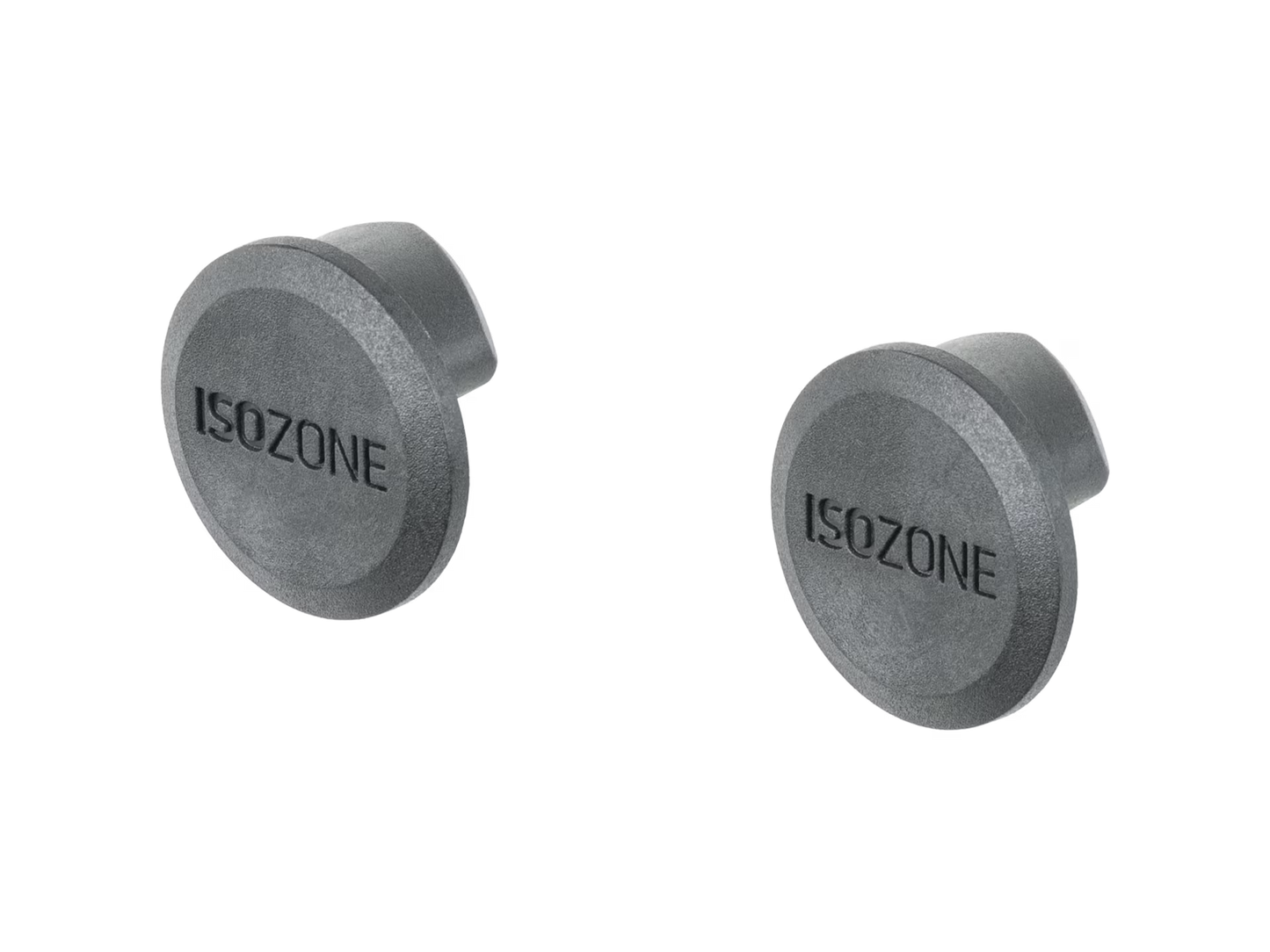 BAR END PLUG  ISOZONE BLACK PAIR
