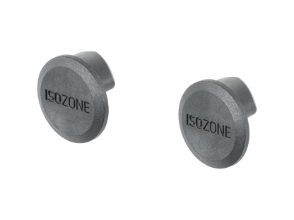 BAR END PLUG  ISOZONE BLACK PAIR