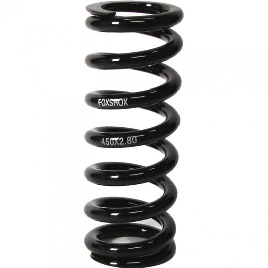 FOX Steel Spring: [6.634 TLG X 1.385 ID X 400 lbs/in,3.25 Travel] Black