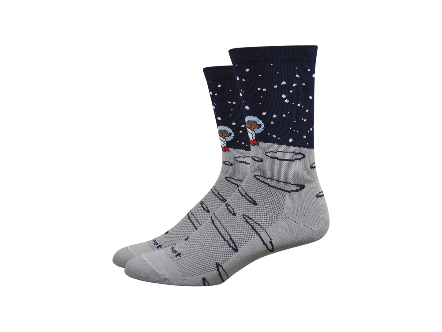 DeFeet Aireator 6˝ Moon Doggo Socks Medium