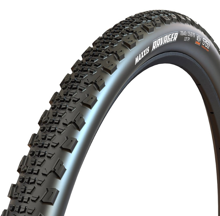 Maxxis, Ravager, Tire, 700x40C, Folding, Tubeless Ready, Dual, EXO, 120TPI, Black