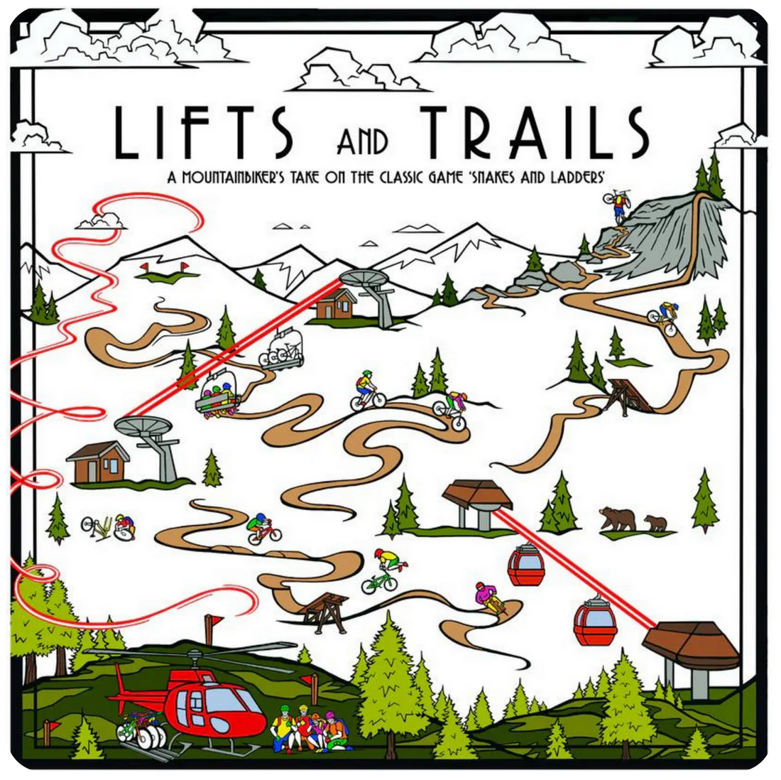 Lifts and Trails Board Game – Vedder Mountain Bike Co.