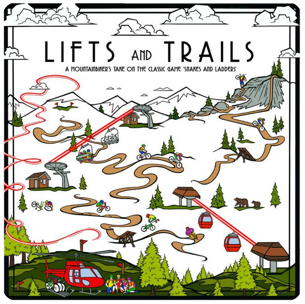 Lifts and Trails Board Game