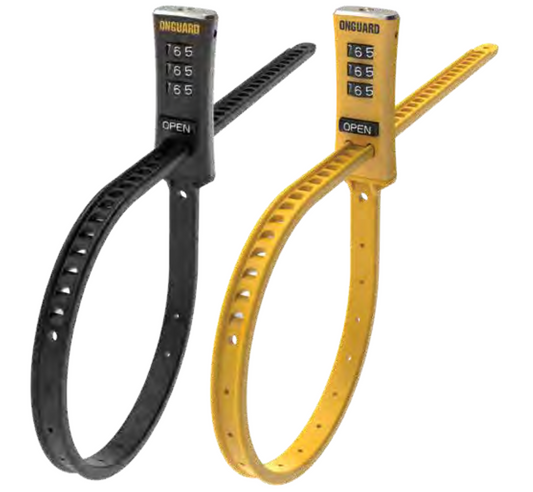 OnGuard ZIP Locks 2 Pack (Black and Yellow)