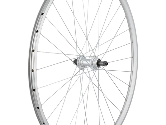 Sta-Tru 700c 32H Rear Wheel Tubeless Ready Threaded FW QR Silver