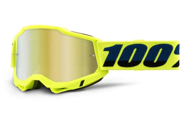 100% Accuri2 Goggles, F.Yel, Gold Mirror Lens