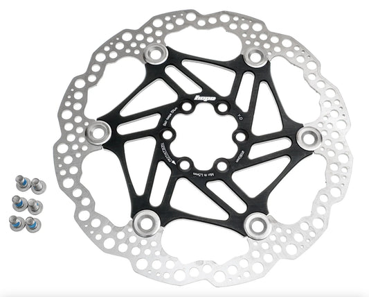 HOPE FLOATING DISC ROTOR - 220MM 6 BOLT - BLACK