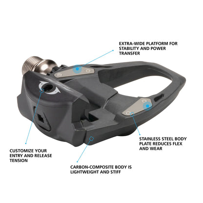 Shimano PEDAL, PD-R7000, 105, SPD-SL PEDAL, W/O REFLECTOR, W/CLEAT(SM-SH11)