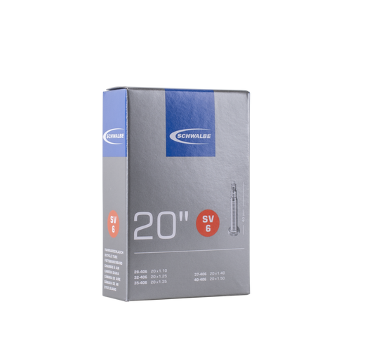 Schwalbe 20x1-1/8-1.5 Presta Tube 40mm Valve SV6