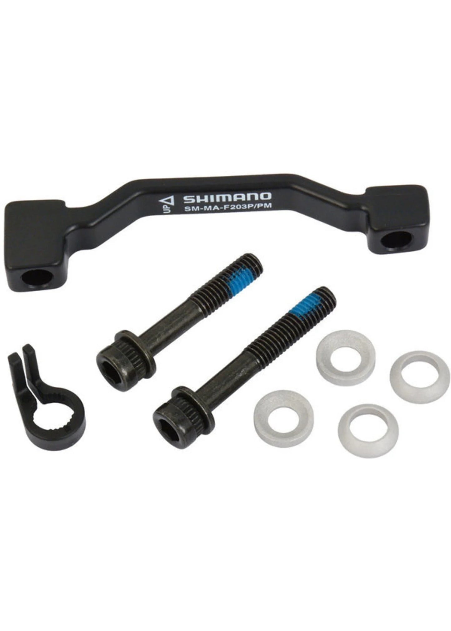 Shimano SM-MA90-F203P/PM Disc Brake Adaptor - 180mm Post Mount Fork/Frame to 203mm Disc Brake Rotor