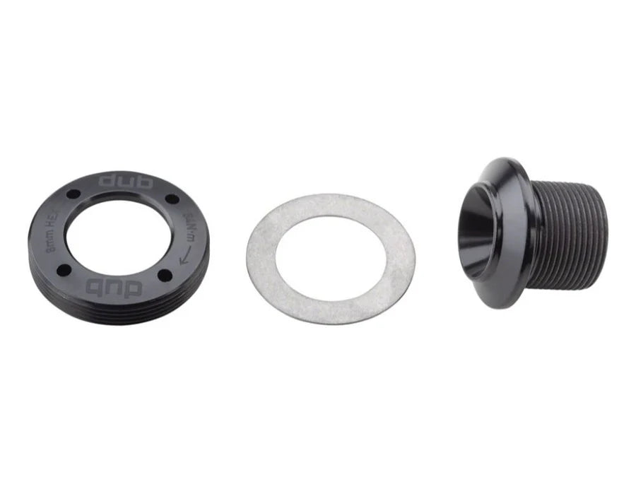 SRAM DUB Crank Arm Bolt Kit - M18/M30, Self-Extracting, For SRAM/Truvativ, Black Stealth